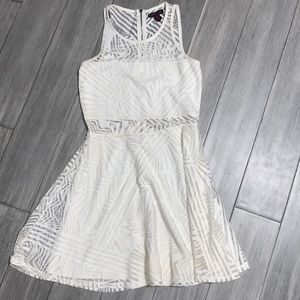 Material Girl White Sleeveless X-Small Dress